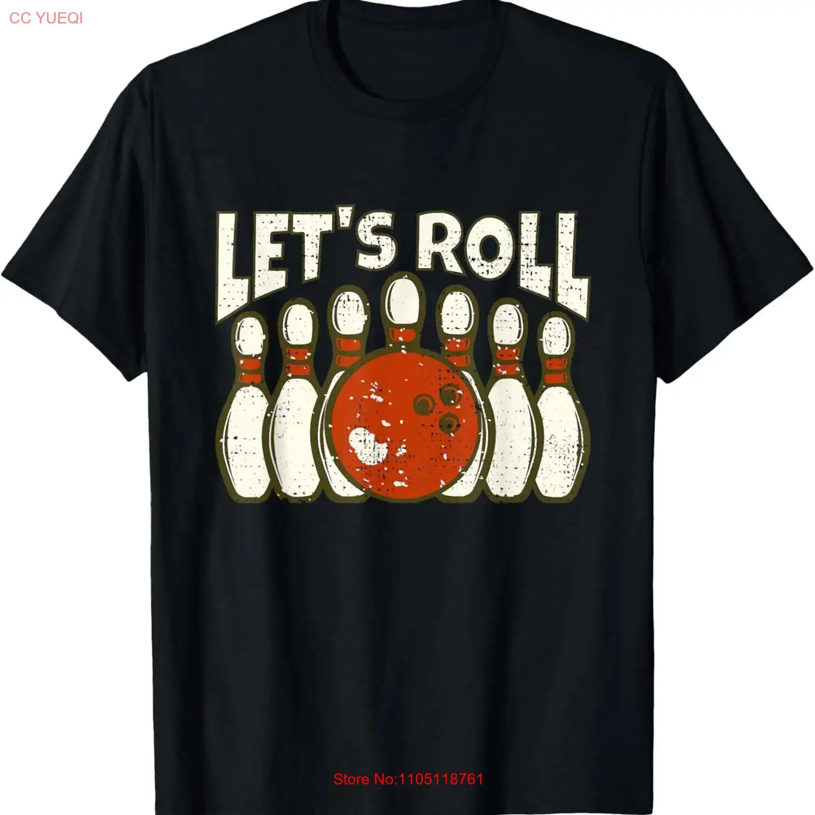 Short Sleeve Bowling Shirt Retro - มาสนุกกับเสื้อยืดลายโบว์ลิ่งสุดฮาและสไตล์เรโทร แขนยาวหรือแขนสั้น วินเทจ ฟอกสี ระบายอากาศได้ดี ยืดหยุ่น