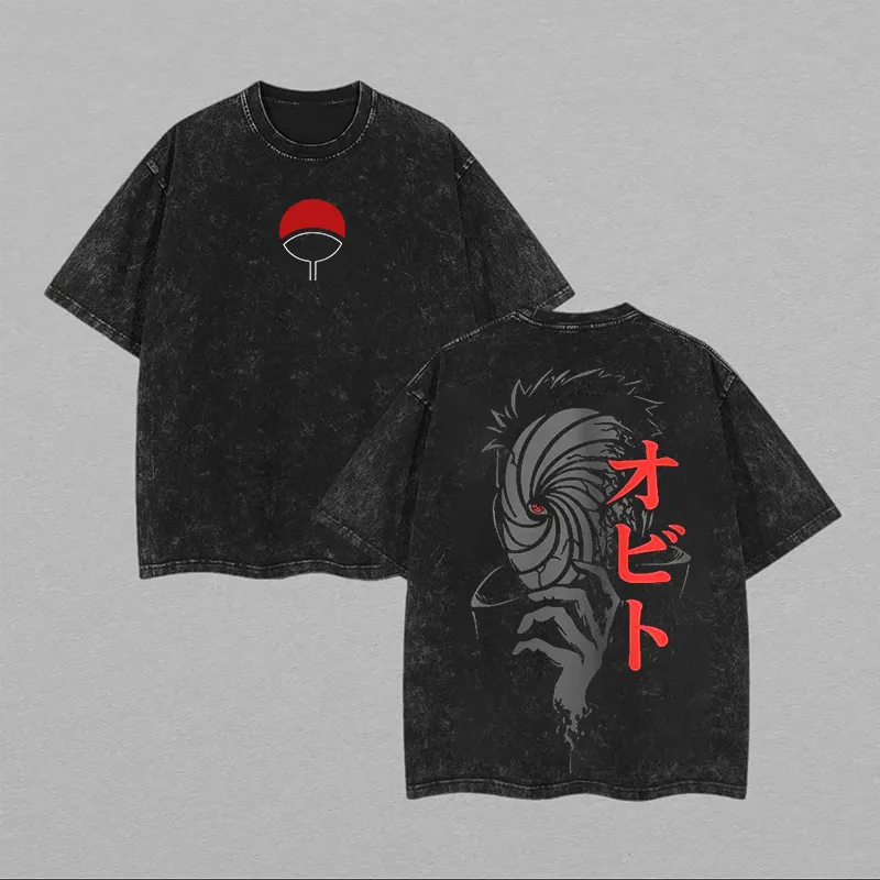 เสื้อยืด นารูโตะ ศิสุย อุจิฮะ  - Acid Wash Vintage Graphic T Shirt บทวิจารณ์และราคา