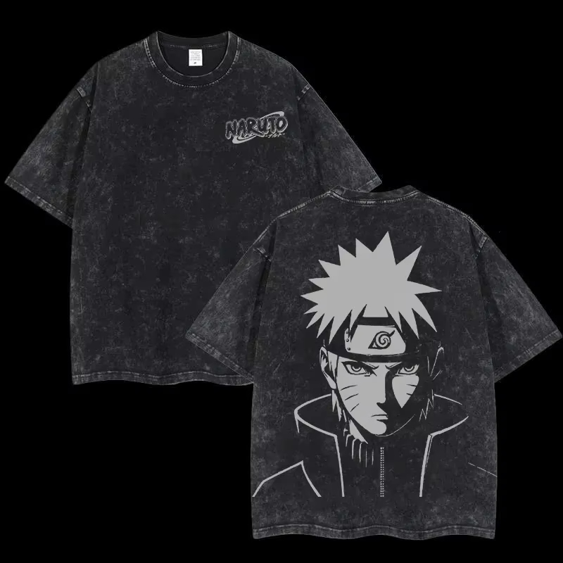 เสื้อยืด นารูโตะ ศิสุย อุจิฮะ  - Acid Wash Vintage Graphic T Shirt บทวิจารณ์และราคา