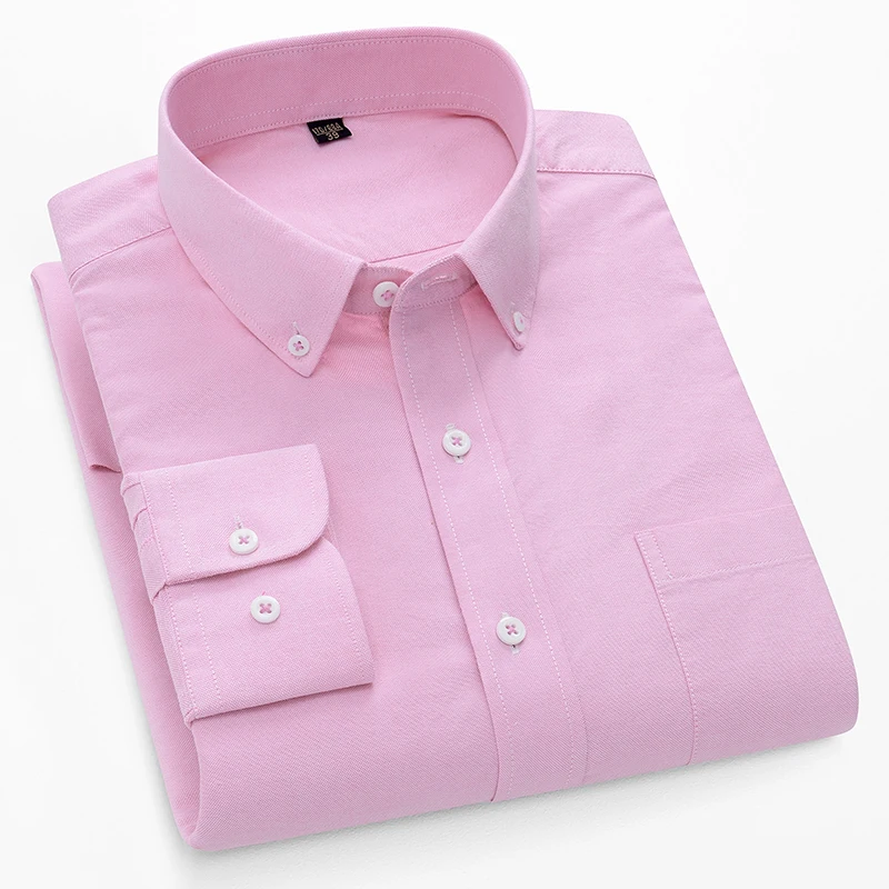 เสื้อเชิ้ตแขนยาวผ้าอ็อกซ์ฟอร์ด - Oxford Cotton Casual Shirt Business บทวิจารณ์และราคา