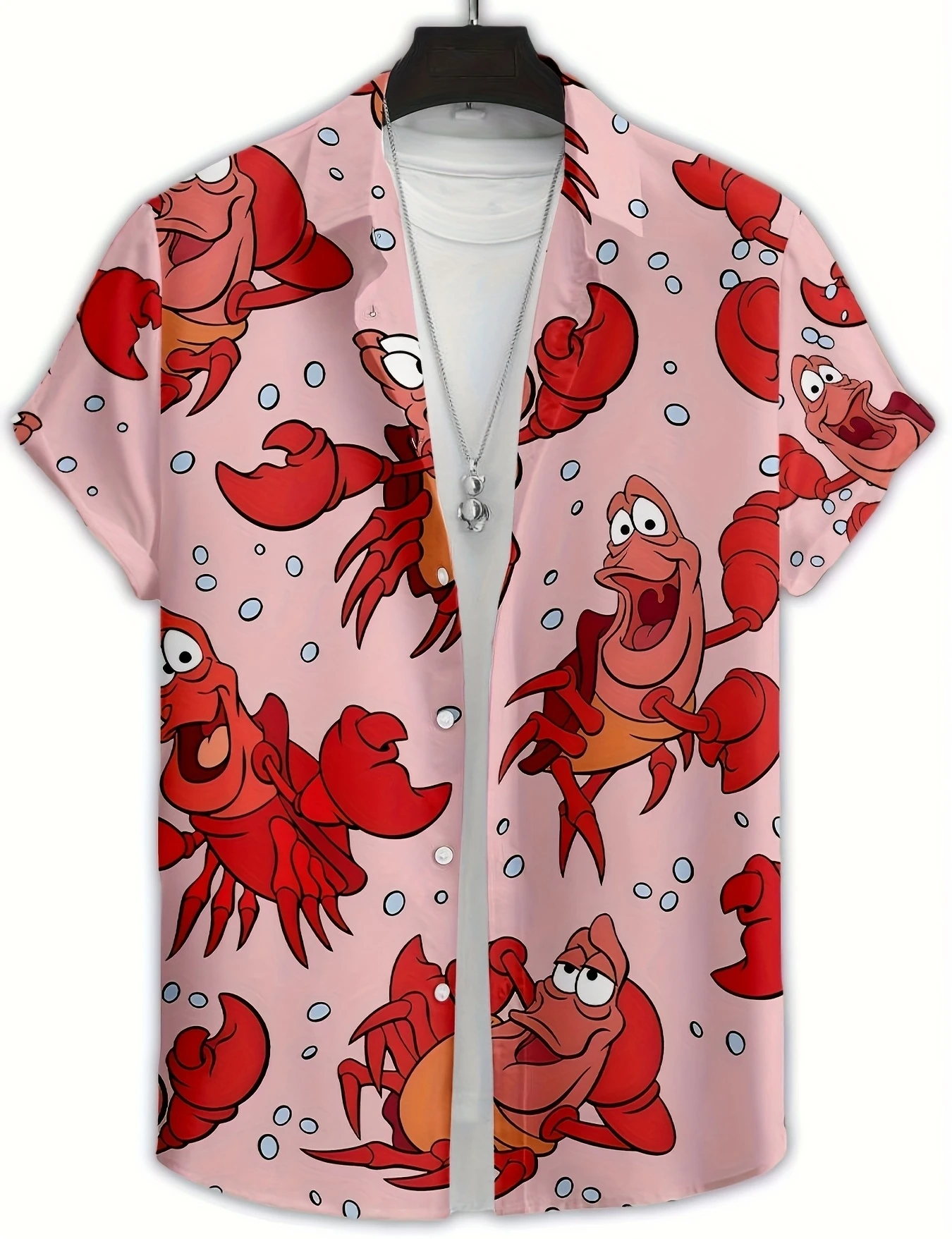 เสื้อฮาวายลายการ์ตูนกุ้งก้ามกร - Vintage Hawaiian Floral Shirt บทวิจารณ์และราคา