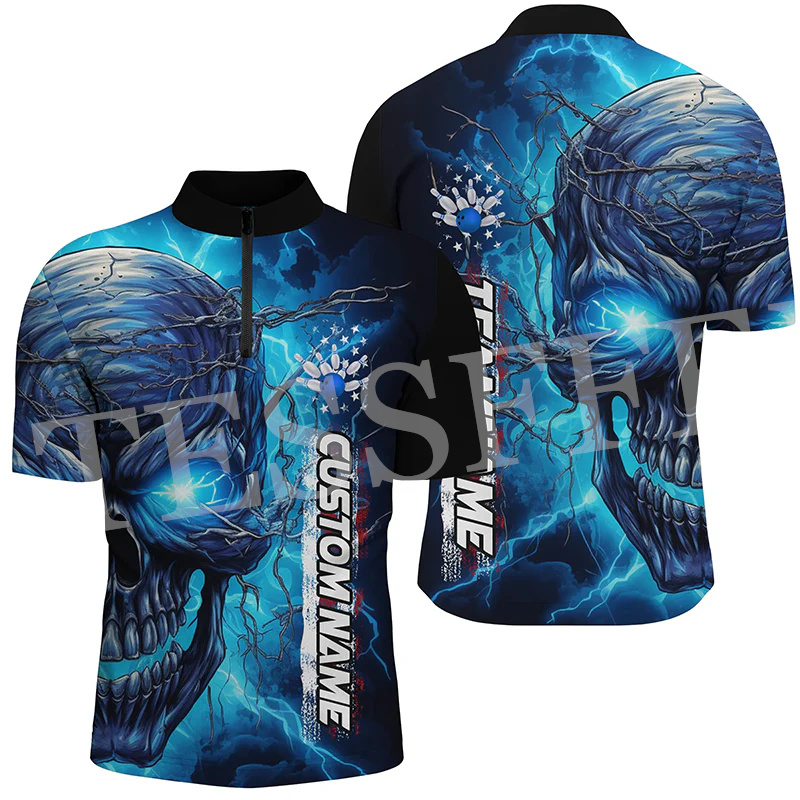 เสื้อโปโลแขนสั้นพิมพ์ลายสำหรับ - Short Sleeve Bowling Shirt Retro บทวิจารณ์และราคา