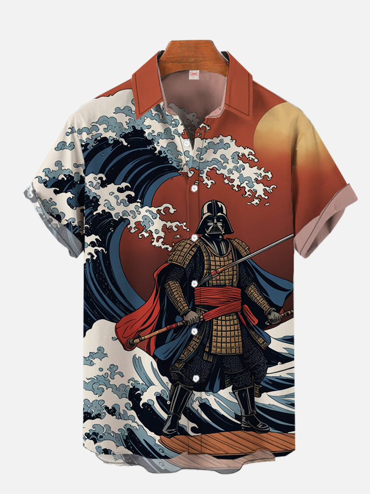 UKiyo-E เสื้อเชิ้ตแขนสั้นแนวฮา - Vintage Hawaiian Floral Shirt บทวิจารณ์และราคา