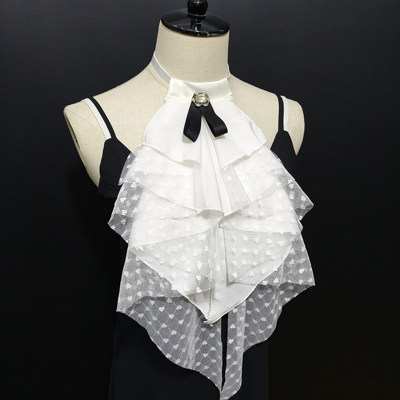 ปกเสื้อปลอมแบบถอดได้ ลายลูกไม้ - Shirts บทวิจารณ์และราคา