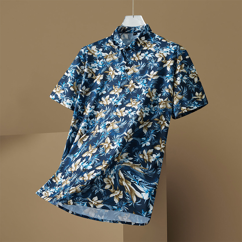 12XL 7XL 6XL Plus ขนาดชายเสื้อ - Vintage Hawaiian Floral Shirt บทวิจารณ์และราคา