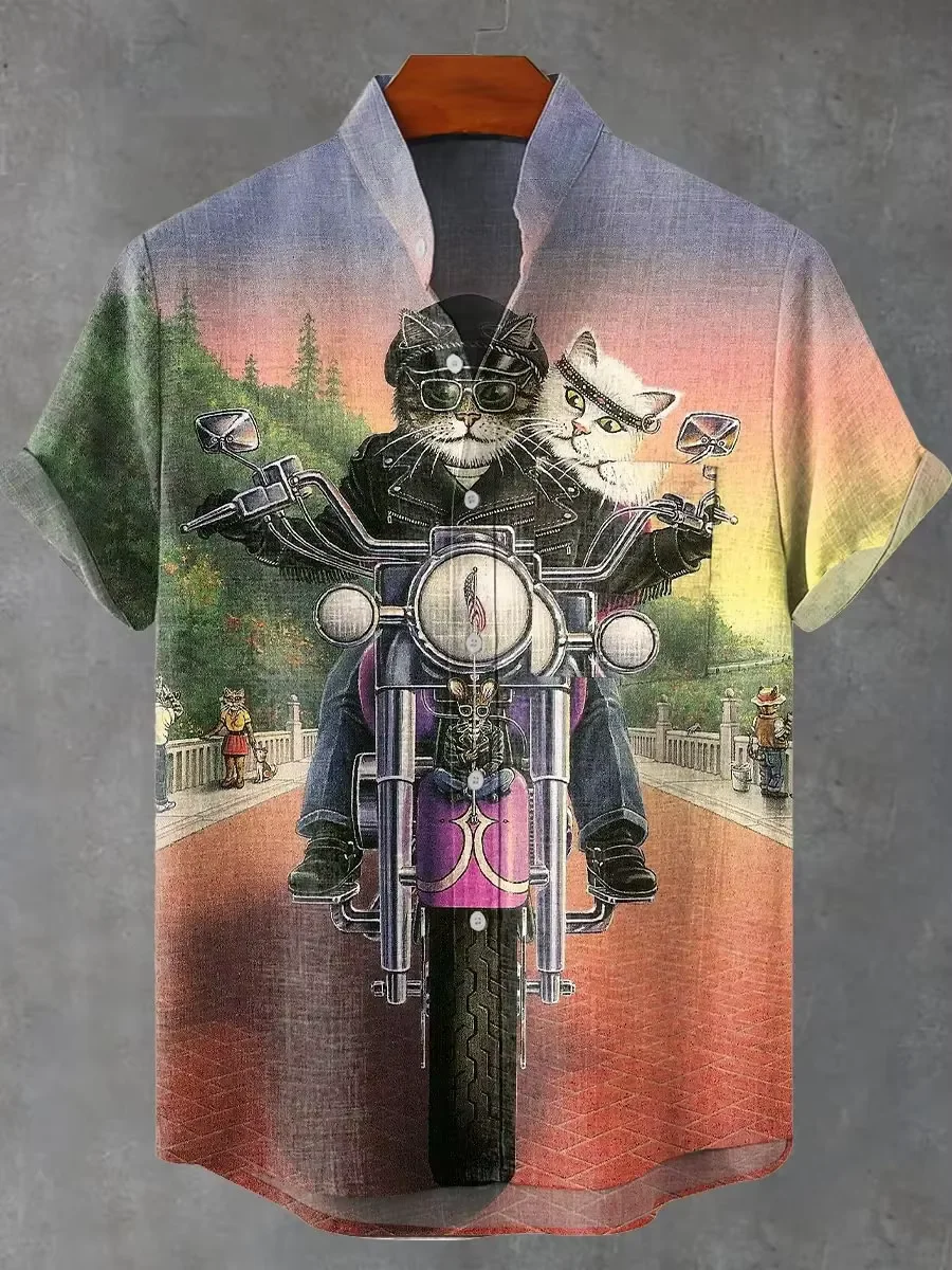 เสื้อเชิ้ตแขนสั้นลายฮาวายสำหรั - Vintage Hawaiian Floral Shirt บทวิจารณ์และราคา