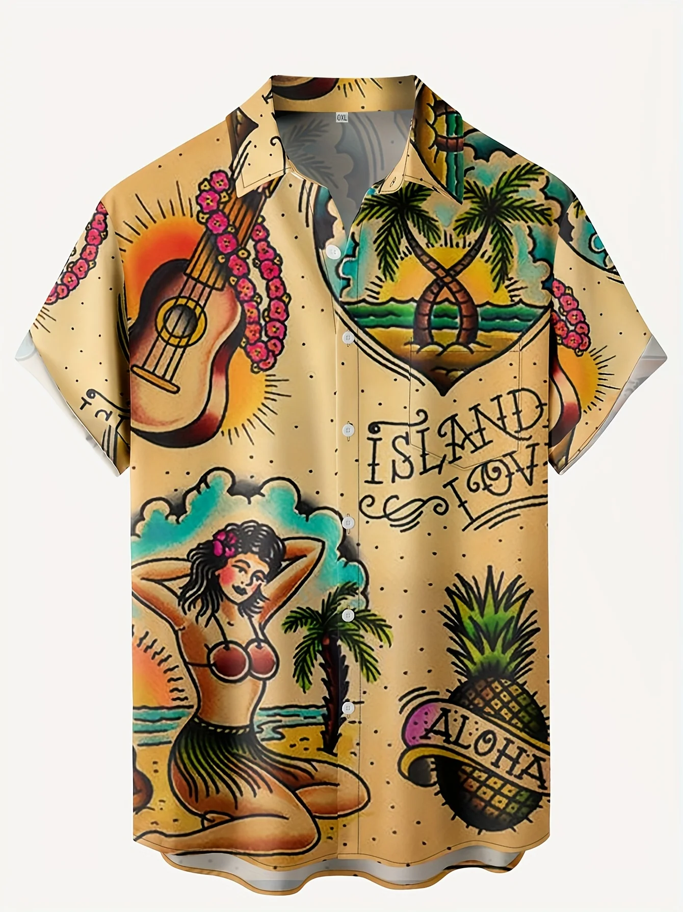 เสื้อฮาวายพิมพ์ลายสักแบบดั้งเด - Vintage Hawaiian Floral Shirt บทวิจารณ์และราคา