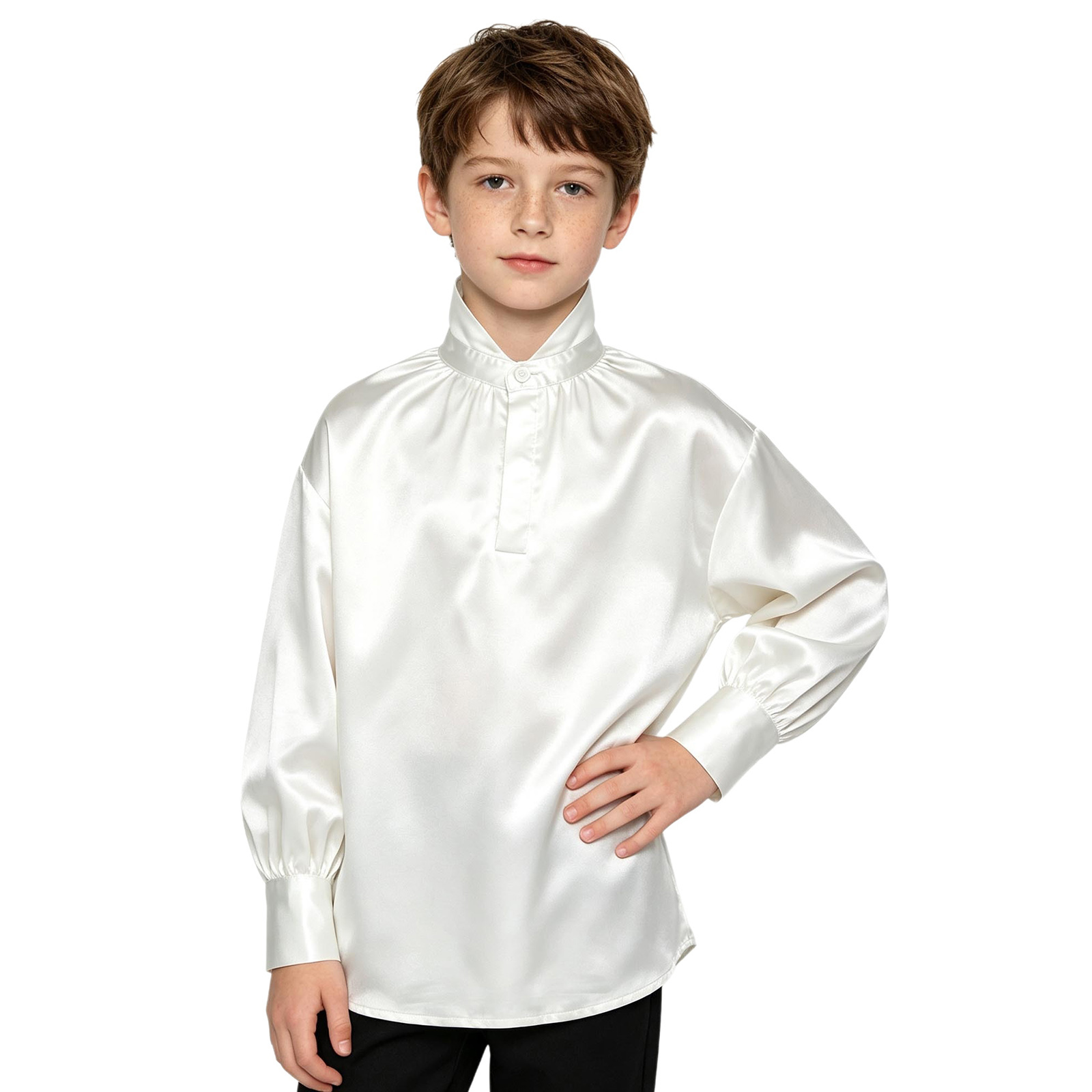 เสื้อเชิ้ตผ้าซาตินสไตล์วินเทจย - Shirts บทวิจารณ์และราคา