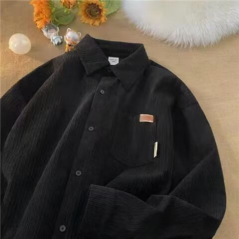 เสื้อเชิ้ตผ้าคอร์ดูรอยสำหรับผู - Corduroy Button Up Shirt Men บทวิจารณ์และราคา